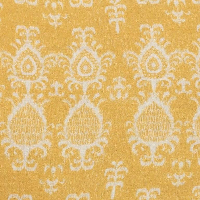 Yellow Damask Blackout Curtains – Thermal Insulated Window Drapes