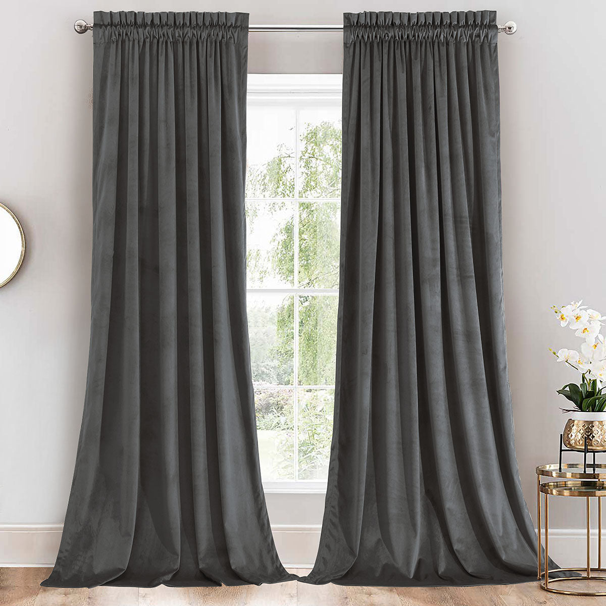 Plain Velvet Curtains