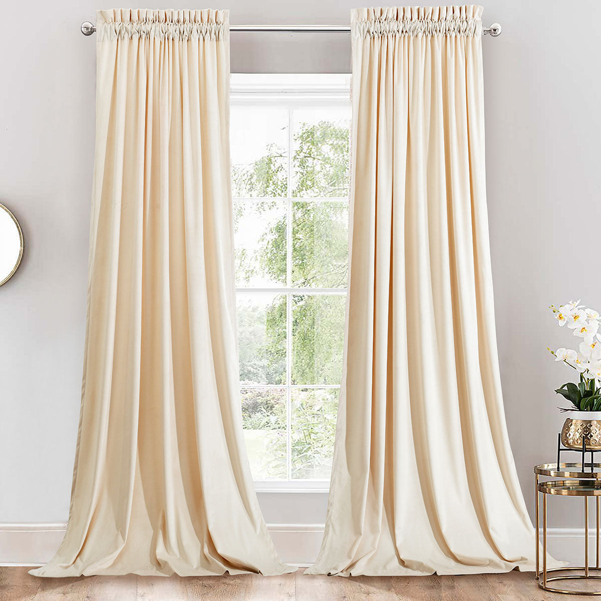 Plain Velvet Curtains