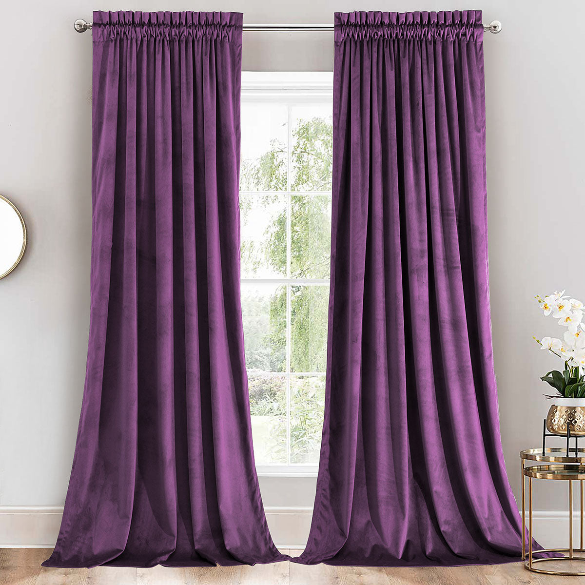 Plain Velvet Curtains