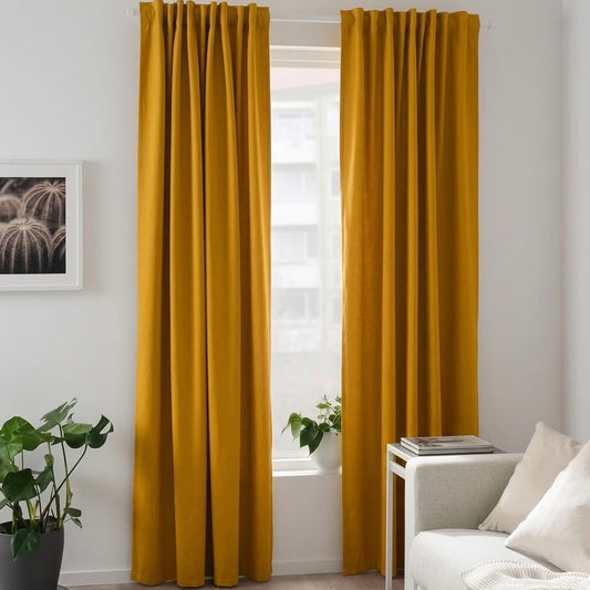 Mustard Yellow Blackout Curtains – Ready Made Curtains